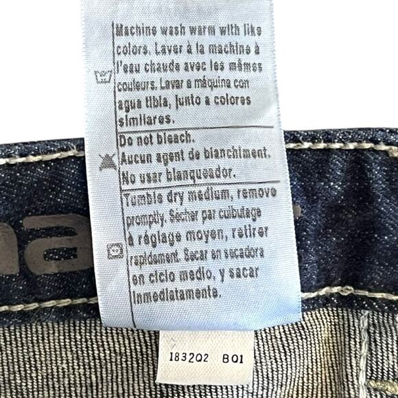 Carhartt Womens Capri Jeans Curvy Fit Dark Stonewashed Blue Leather Patch Cuffed - Picture 16 of 16